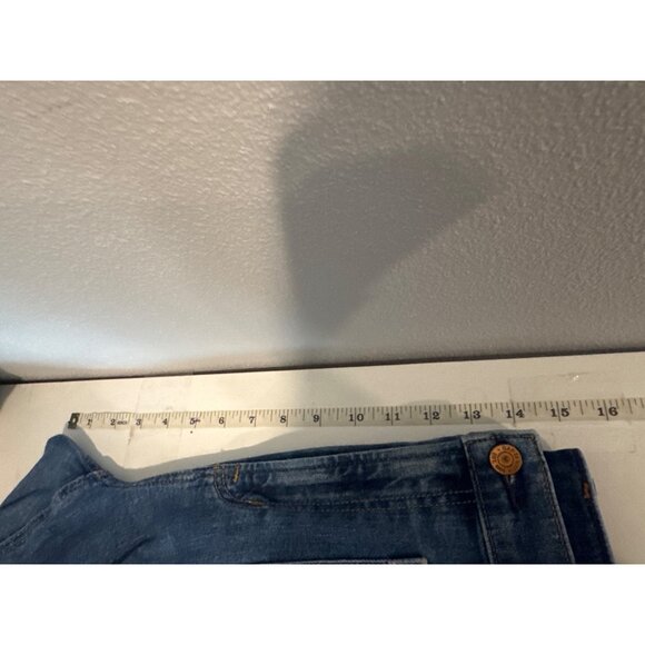 Gap Womens Jeans Sz 32 / 14 Blue Denim 70s Flair High Rise Retro Hippie Boho - Picture 8 of 11